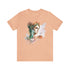 Greecian Goddess in Watercolor - Short Sleeve Tee Heather Peach